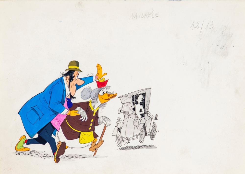 Giovan Battista Carpi comparable auction result: giovan battista carpi i pensieri di paperone nonna jenny 1973