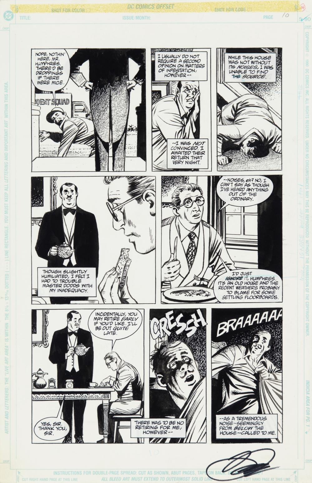 David Lloyd comparable auction result: david lloyd sandman mystery theatre annual the butler 1994