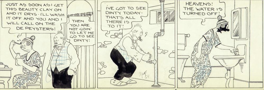 George McManus comparable auction result: george mcmanus bringing up father 1924