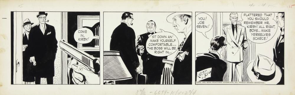 Alexander Gillespie Raymond comparable auction result: alex raymond rip kirby 1952