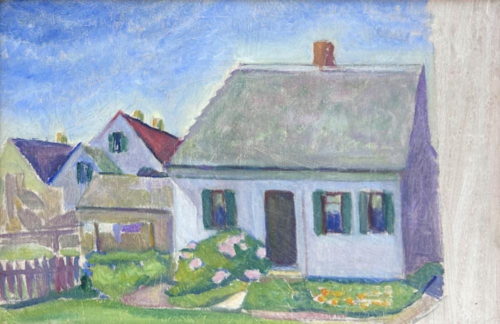Jane Jarvis Mumford comparable auction result: jane jarvis mumford 1878 1948 provincetown cottage oil on panel 11 1 2 x 17 1 2 15 x 21 framed