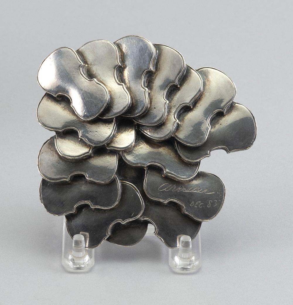 Pierre Arman comparable auction result: pierre arman france italy sweden 1928 2005 violin assemblage 1983 silver plate diameter approx 4 5