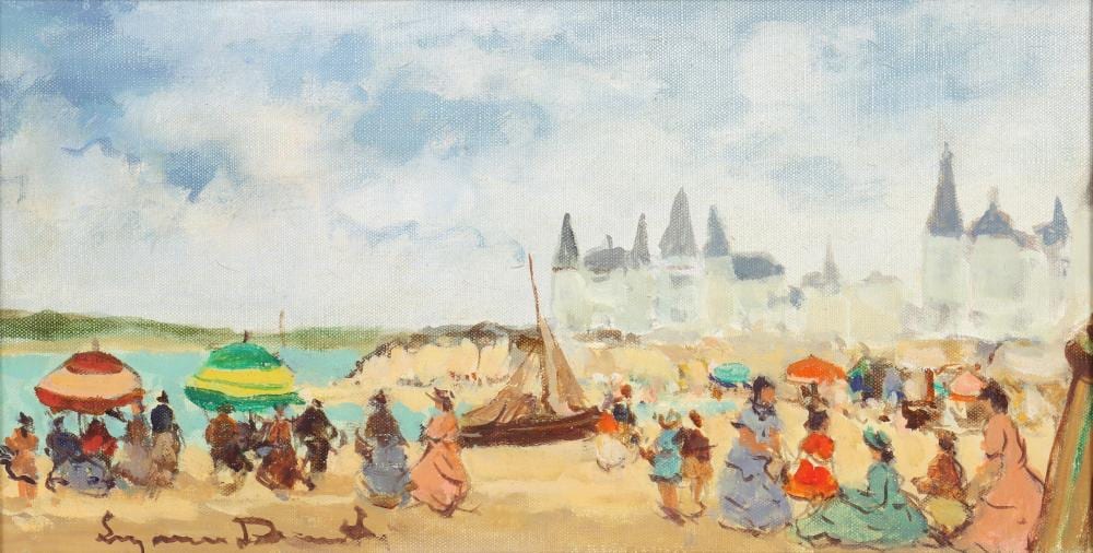 Suzanne Demarest comparable auction result: suzanne demarest american 1900 1985 beach scene oil on linen canvas
