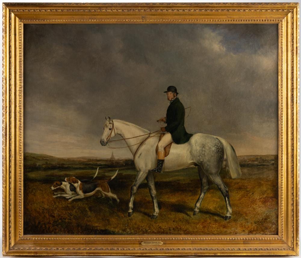 Abraham Cooper comparable auction result: abraham cooper british 1787 1868 attributed equestrian painting