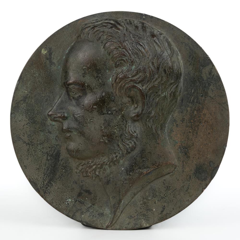 david d angers french 1788 1856 attributed bronze plaque of paul delaroche french 1797 1856 · Jeffrey S. Evans & Associates · 2025-04-26 Pierre-Jean David d'Angers comparable auction result: david d angers french 1788 1856 attributed bronze plaque of paul delaroche french 1797 1856