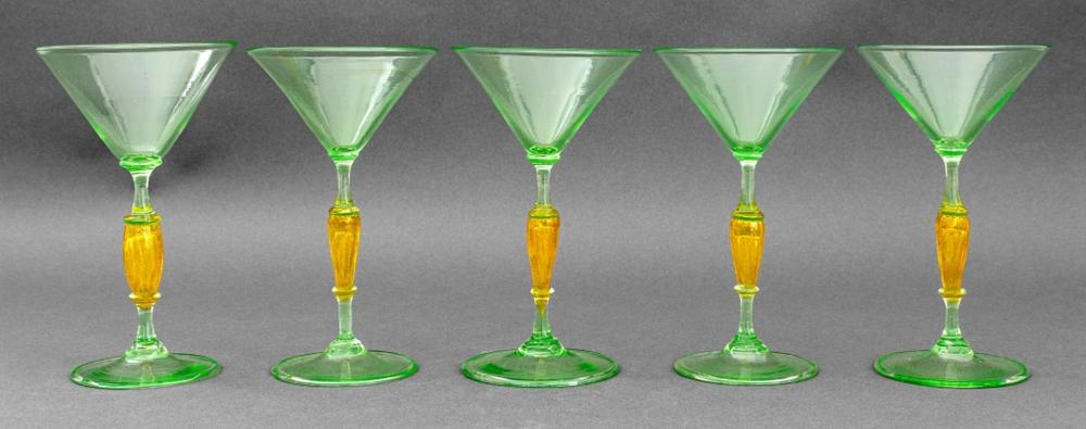 Murano Art Glass Cocktail Glasses, 4 sold by Auctions at Showplace, lot 57 — auction record photograph