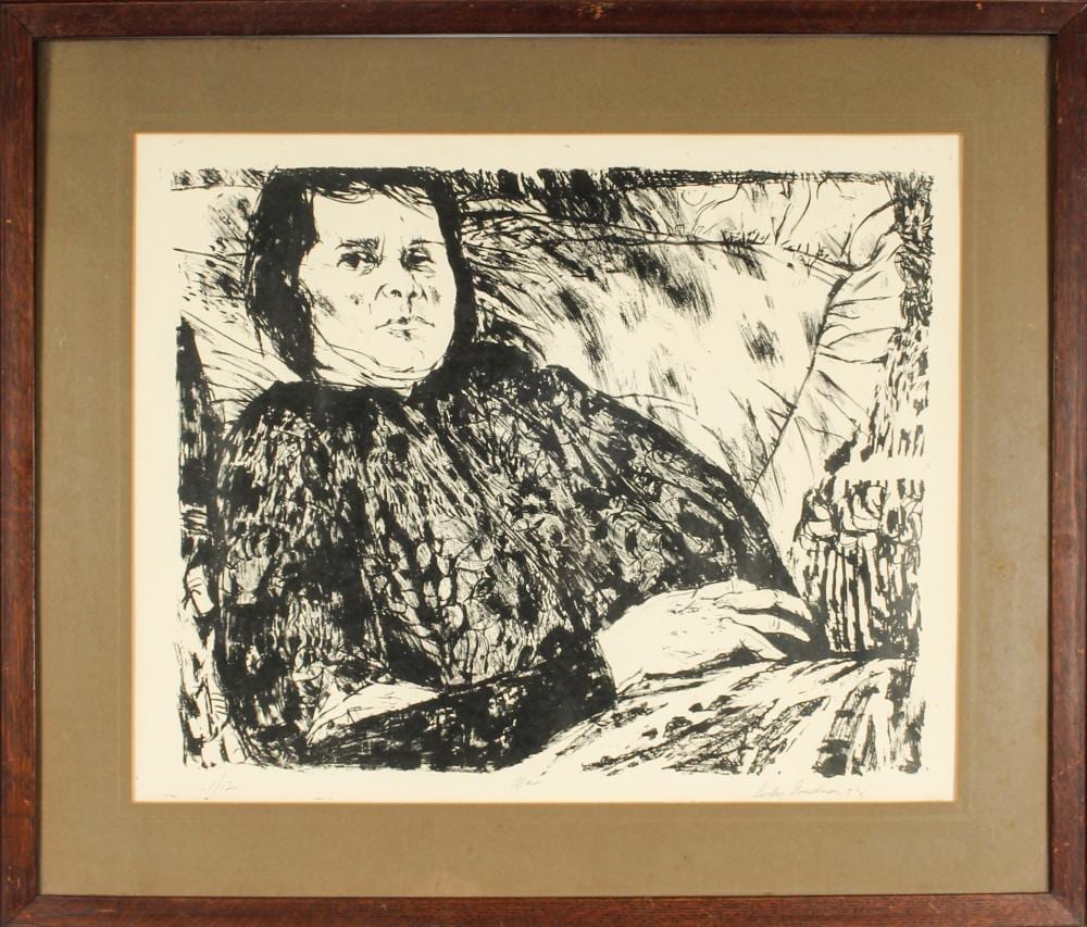 Sidney Goodman comparable auction result: sidney goodman american 1936 2013 ma signed lithograph