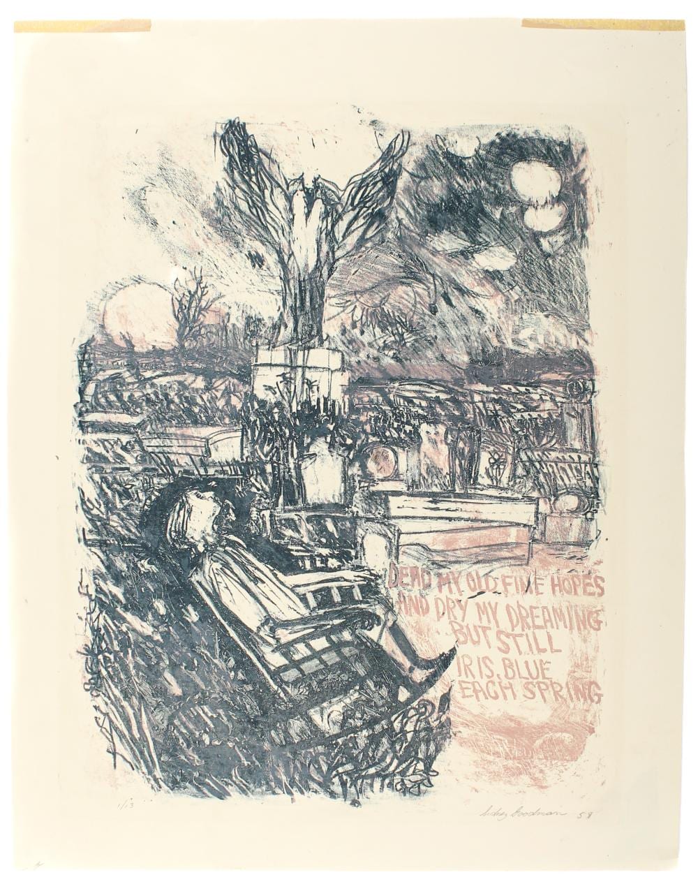 Sidney Goodman comparable auction result: sidney goodman american 1936 2013 signed lithograph