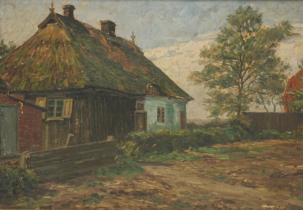 Hermann Ritzau comparable auction result: hermann ritzau 1866 1922 fishing hut