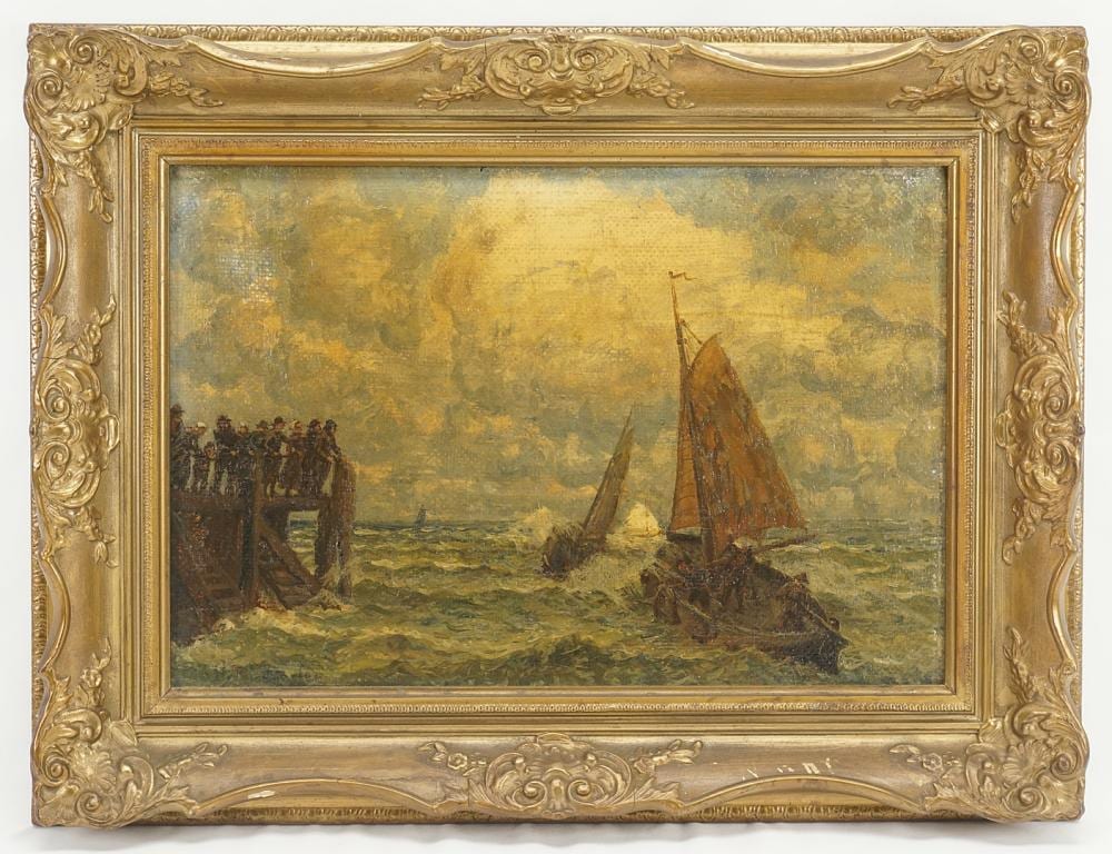 Hubert Ritzenhofen comparable auction result: hubert ritzenhofen 1879 1961 homecoming of the fishermen