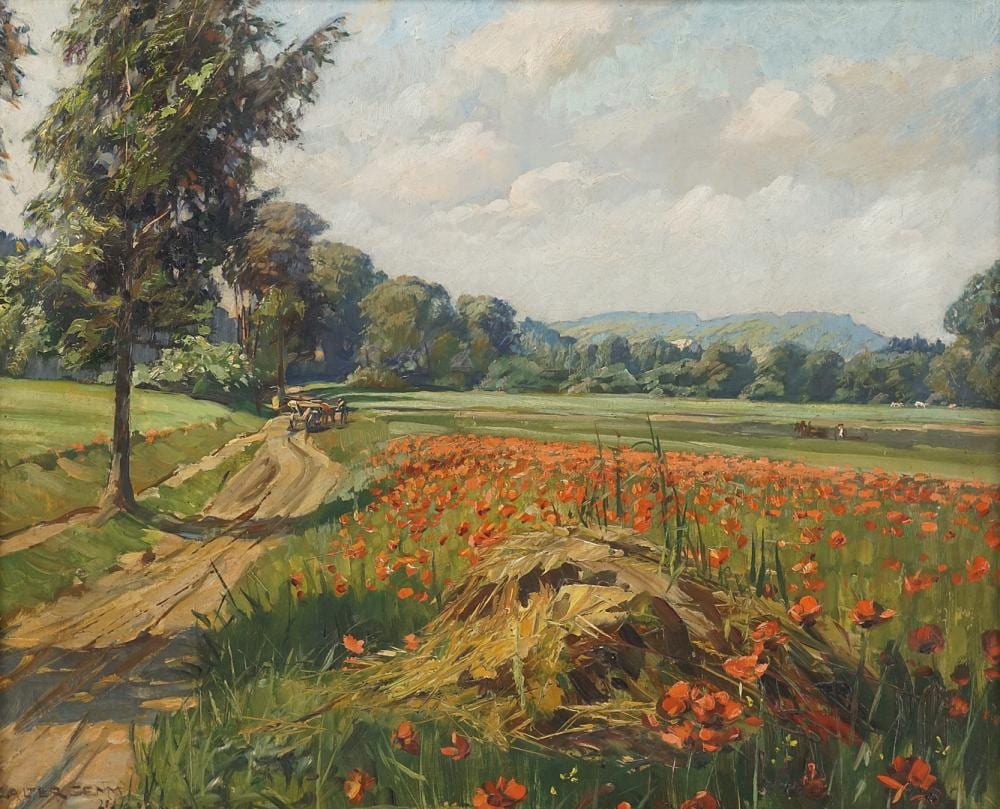 Walter Gemm comparable auction result: walter gemm 1898 1973 summer landscape near the klusfelsen