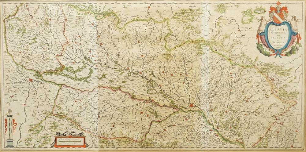 Gerhard Mercator comparable auction result: gerhard mercator 1512 1594 map of the landgraviate of alsace