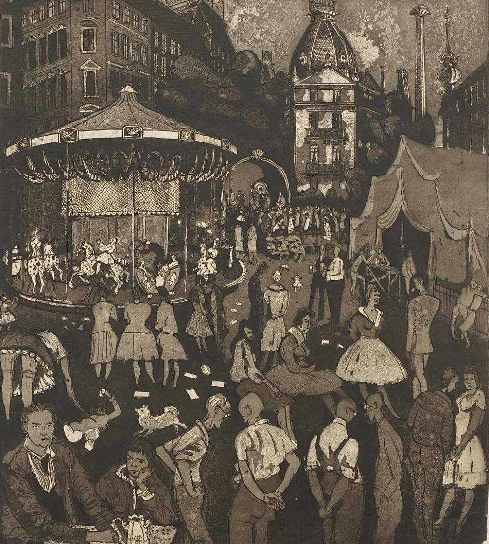 hans k rnig 1905 1989 rummelplatz funfair · Kunst- und Auktionshaus Quedlinburg · 2025-05-10 Hans Körnig comparable auction result: hans k rnig 1905 1989 rummelplatz funfair