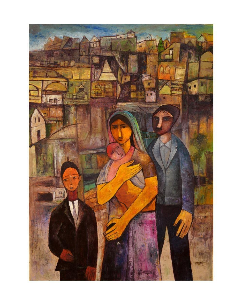 ram kumar 1924 2018 family signed in hindi dated bottom right 51 oil on canvas · PLAKAS · 2025-05-07 Ram Kumar comparable auction result: ram kumar 1924 2018 family signed in hindi dated bottom right 51 oil on canvas