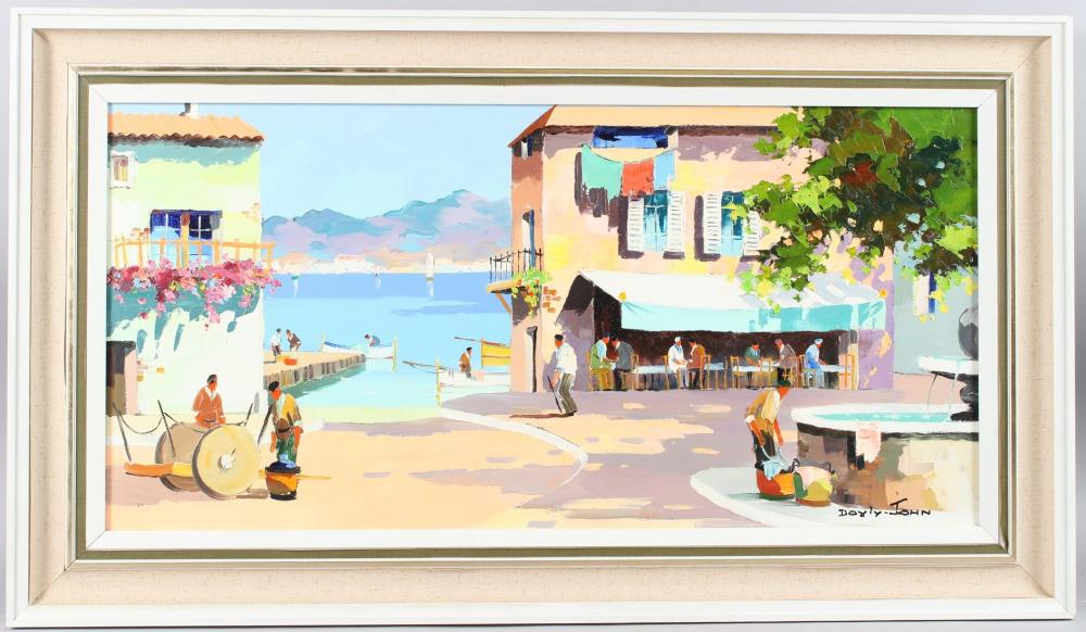 Cecil Rochfort D'Oyly-John comparable auction result: cecil rochfort d oyly john 1906 1993 cap ferrat near villefranche nice south of france view pas