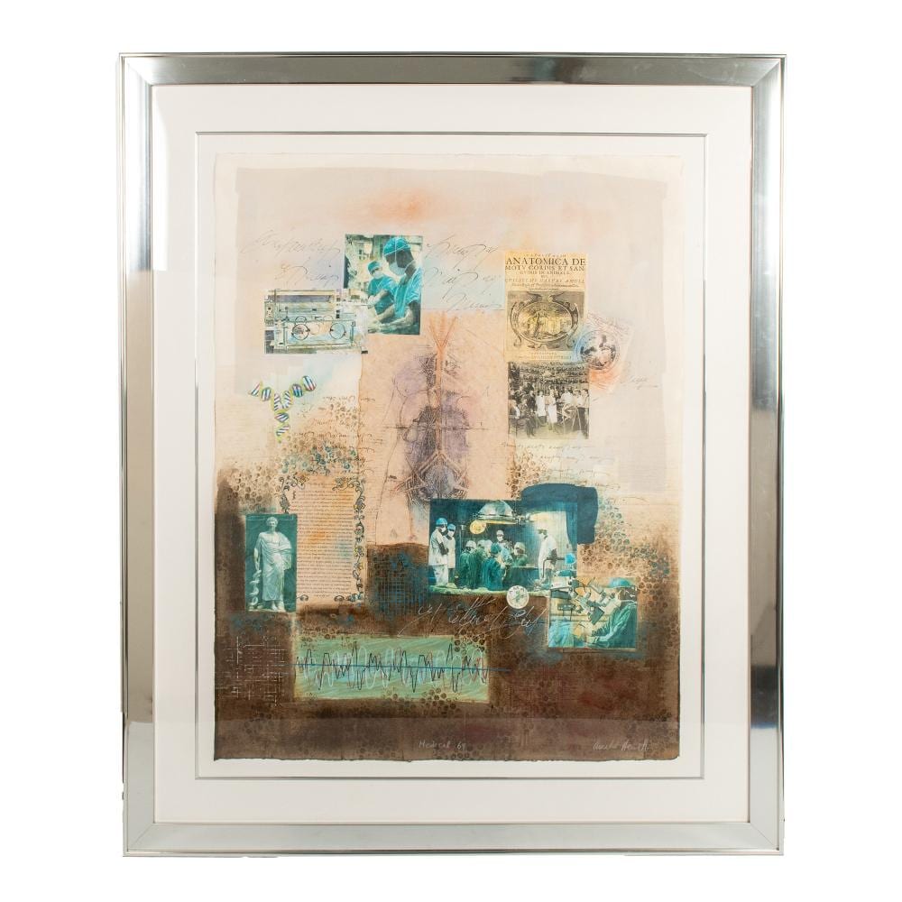 Annabel Hewitt comparable auction result: annabel hewitt original collage on wove paper signed