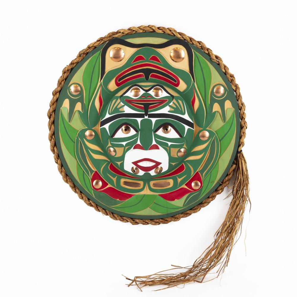 Patrick Amos comparable auction result: patrick amos b 1957 frog moon mask 2016