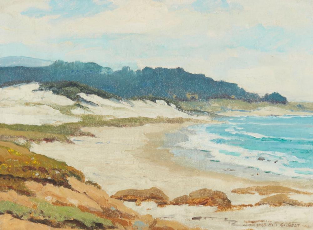 Arthur Hill Gilbert comparable auction result: arthur hill gilbert 1894 1970 the beach 17 mile drive