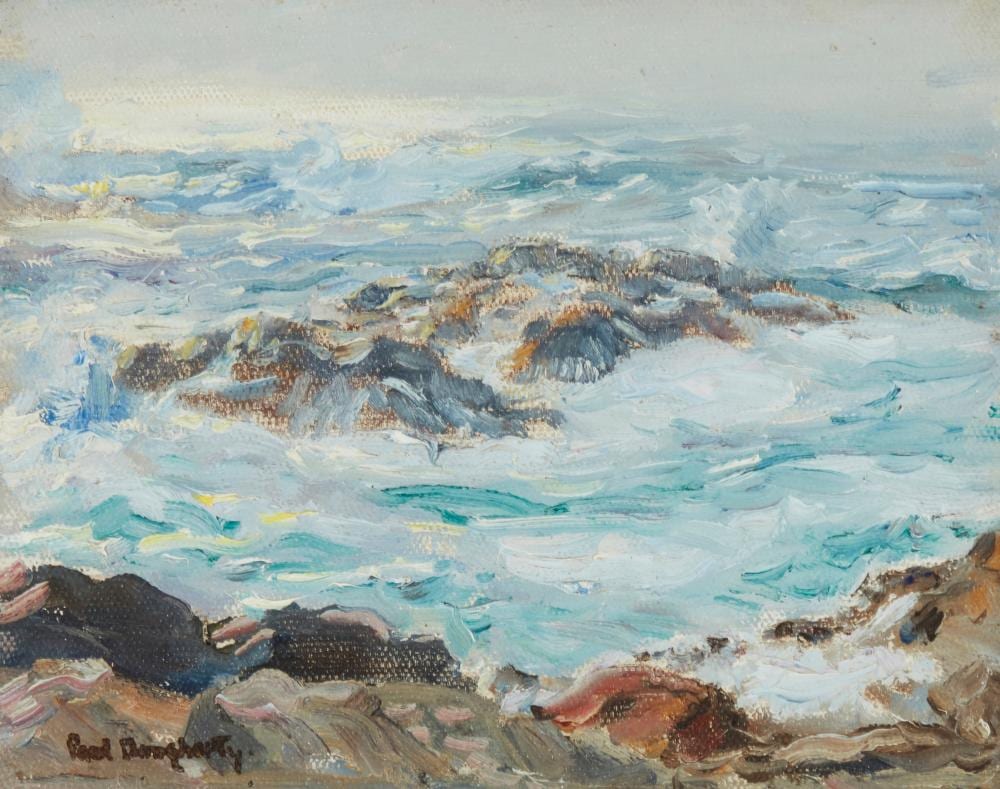 Paul Dougherty comparable auction result: paul dougherty 1877 1947 crashing waves