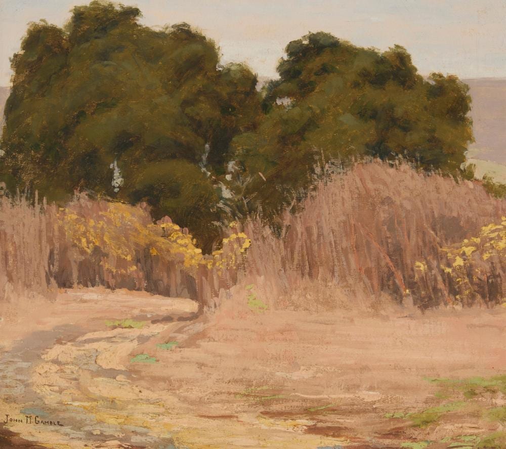 John Marshall Gamble comparable auction result: john marshall gamble 1863 1957 path in a california landscape