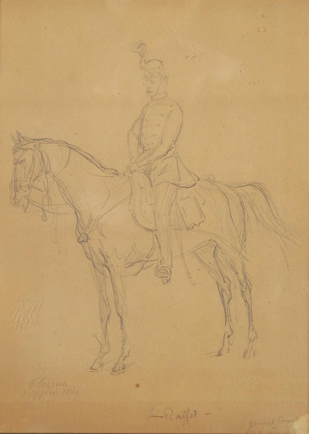 Auguste Raffet comparable auction result: auguste raffet 1804 1860 portrait d un g n ral du ier empire s
