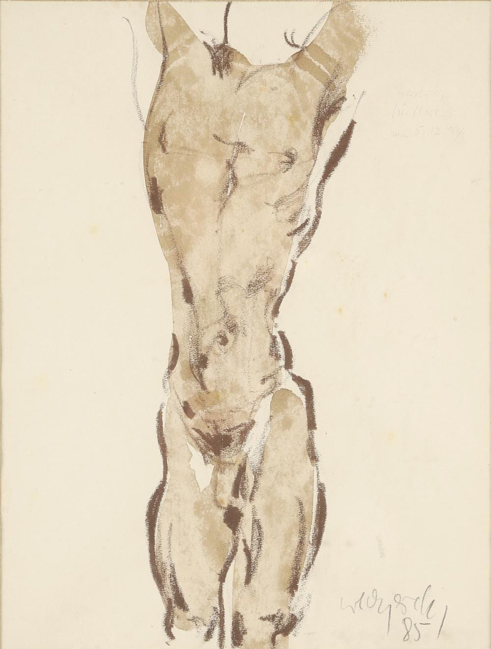 thomas weczerek n en 1945 torse d homme 1985 brou de noix e · Les Andelys Enchères · 2025-04-26 Thomas Weczerek comparable auction result: thomas weczerek n en 1945 torse d homme 1985 brou de noix e