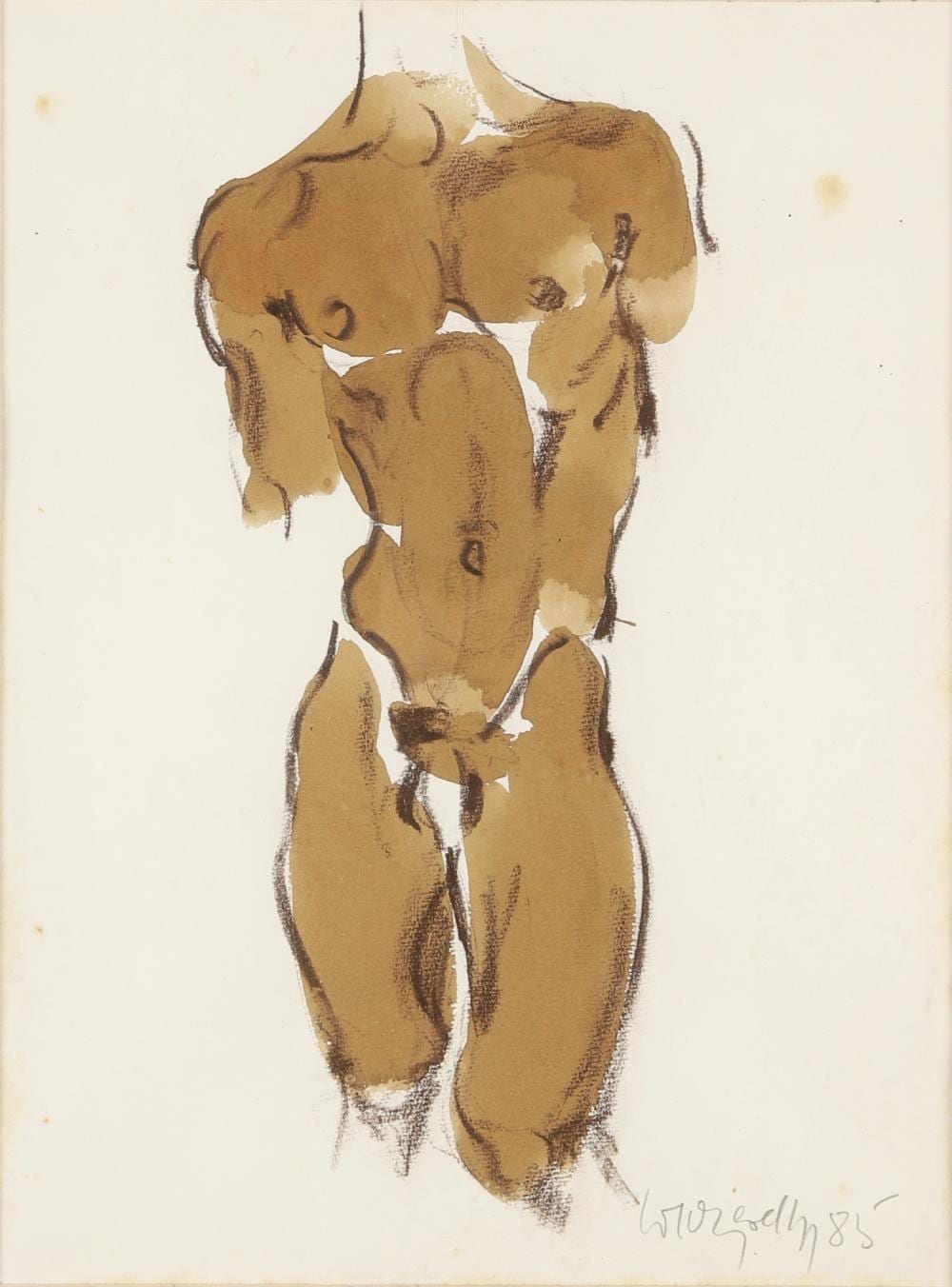 thomas weczerek n en 1945 torse d homme 1985 brou de noix e · Les Andelys Enchères · 2025-04-26 Thomas Weczerek comparable auction result: thomas weczerek n en 1945 torse d homme 1985 brou de noix e