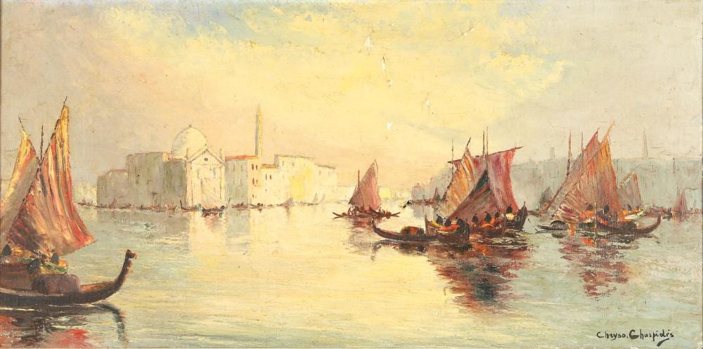 Christophe Charpides comparable auction result: christophe charpides 1902 1992 venise l le de la giudecca et