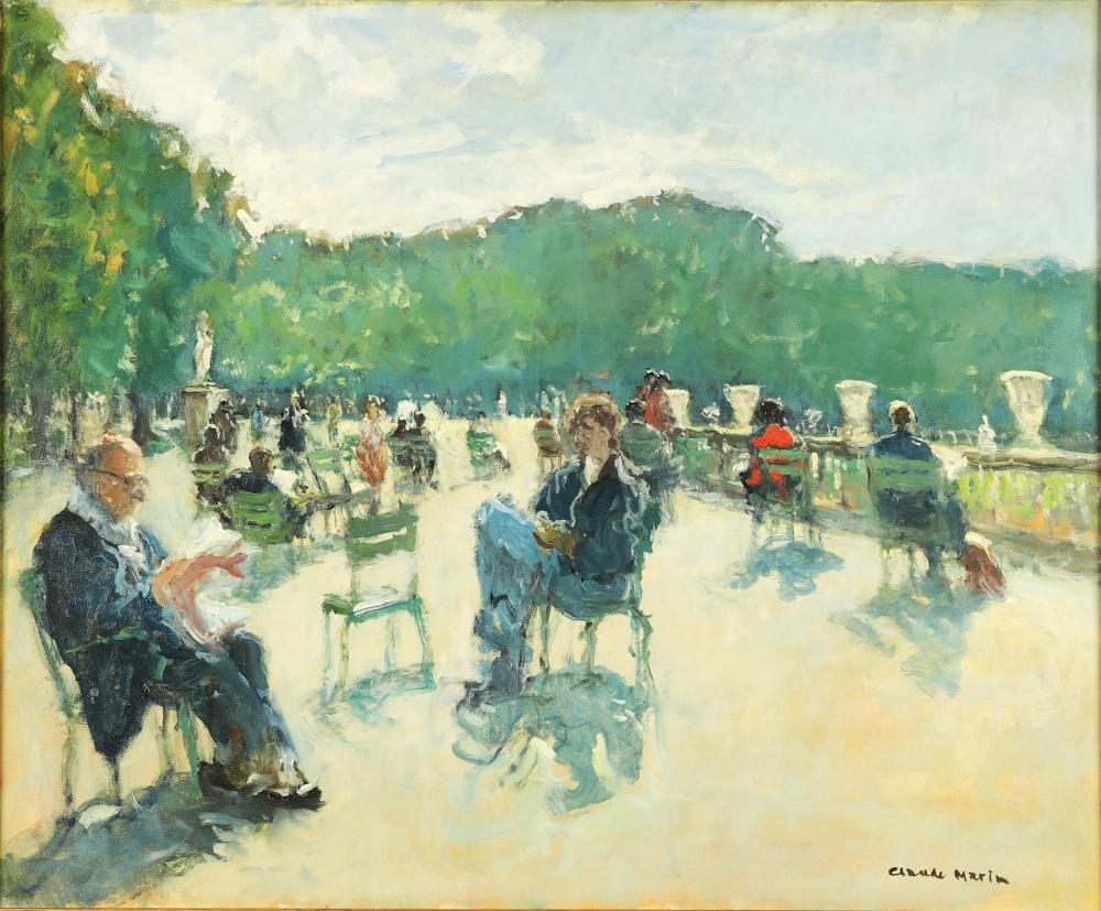 claude marin 1914 2001 le parc de sceaux huile sur toile sign · Les Andelys Enchères · 2025-04-26 Claude Marin comparable auction result: claude marin 1914 2001 le parc de sceaux huile sur toile sign