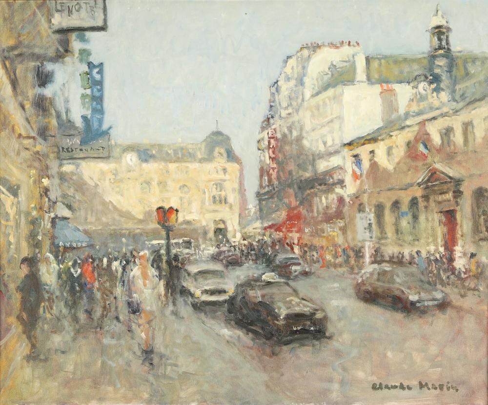 claude marin 1914 2001 le restaurant le n tre paris huile s · Les Andelys Enchères · 2025-04-26 Claude Marin comparable auction result: claude marin 1914 2001 le restaurant le n tre paris huile s
