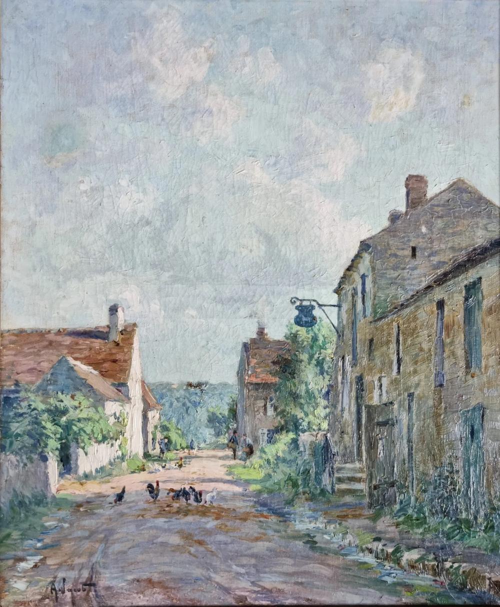 Alexandre Jacob comparable auction result: alexandre jacob 1876 1972 rue de village huile sur toile sign