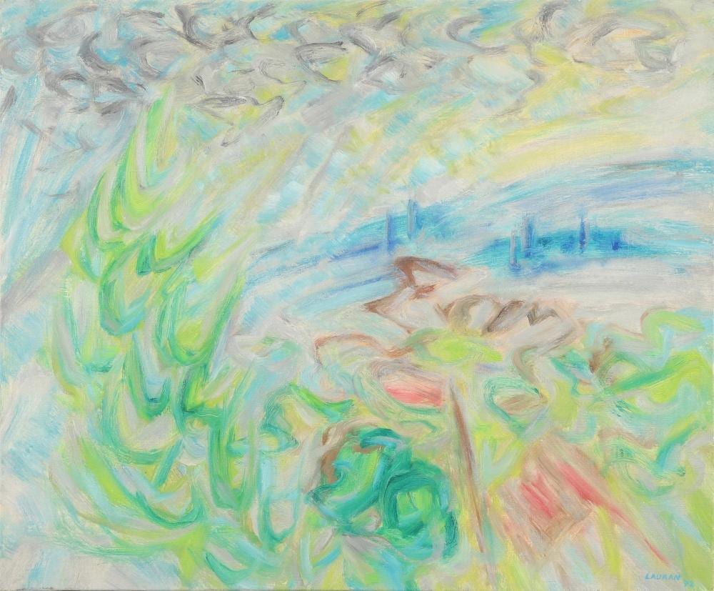 André Lauran comparable auction result: andr lauran 1922 2009 campagne au printemps 1972 huile sur