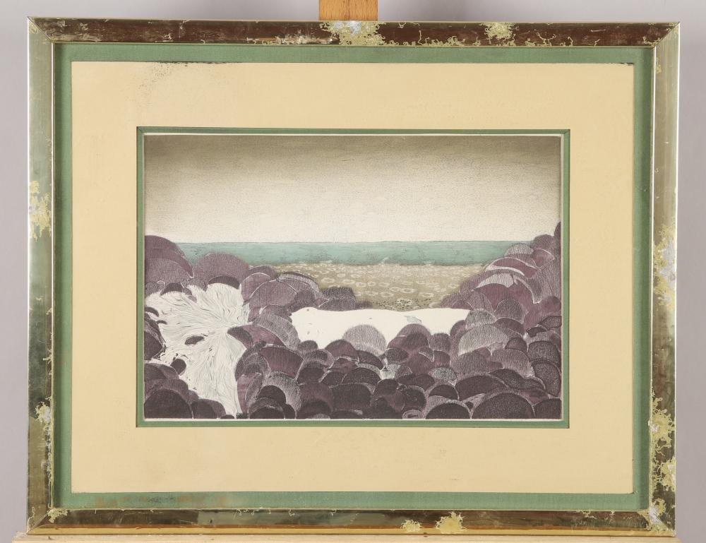 Michel Mathonnat comparable auction result: michel mathonnat n en 1944 la plage lithographie 24 x 36 cm