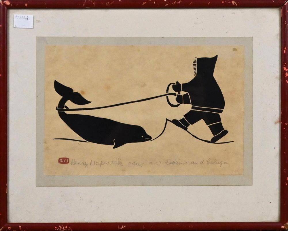 Henri Napartuk comparable auction result: henry napartuk eskimo and beuga