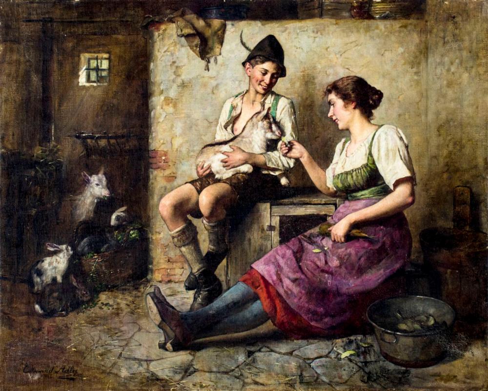 edmund adler germany austria 1876 1965 oil painting · Broward Auction Gallery LLC · 2025-06-01 Edmund Adler comparable auction result: edmund adler germany austria 1876 1965 oil painting