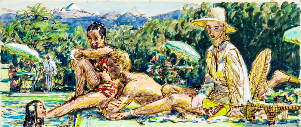 edwin georgi ny 1896 1964 gouache painting · Broward Auction Gallery LLC · 2025-06-01 Edwin Georgi comparable auction result: edwin georgi ny 1896 1964 gouache painting