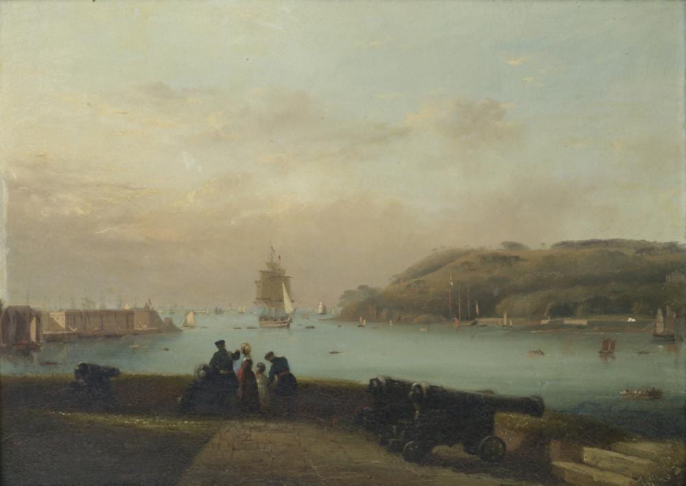Nicholas Matthew Condy comparable auction result: nicholas matthew condy british 1818 1851 a view of mount edgecombe thought to be from mount wise plymouth