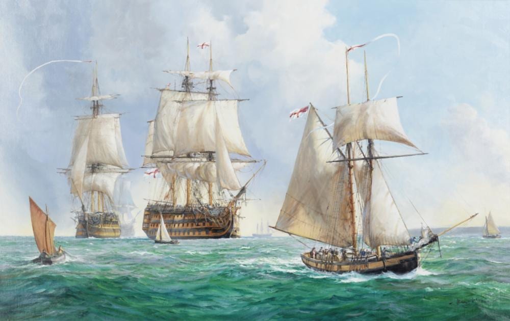 barry mason british born 1947 the fleet messenger hms pickle · Bonhams · 2025-04-30 Barry Mason comparable auction result: barry mason british born 1947 the fleet messenger hms pickle