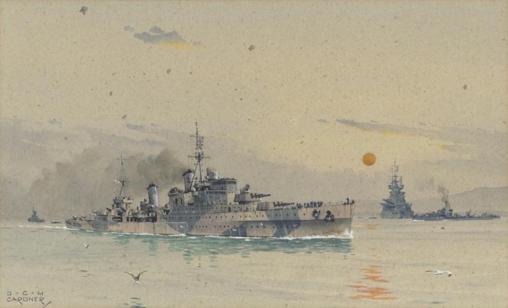 Derek George Montague Gardner comparable auction result: derek george montague gardner british 1914 2007 portrait of a dazzle ship