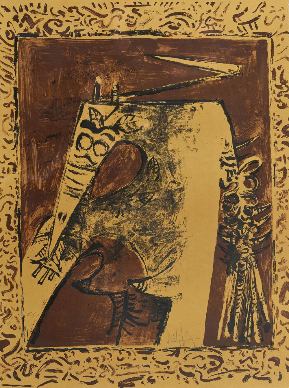 Lambert Doomer comparable auction result: lam wifredo figure