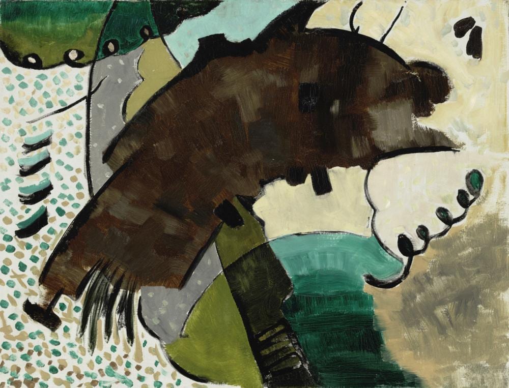 Arthur Garfield Dove comparable auction result: arthur dove 1880 1946 yours truly 16 1 2 x 21 1 2 in 41 9 x 54 6 cm painted in 1927