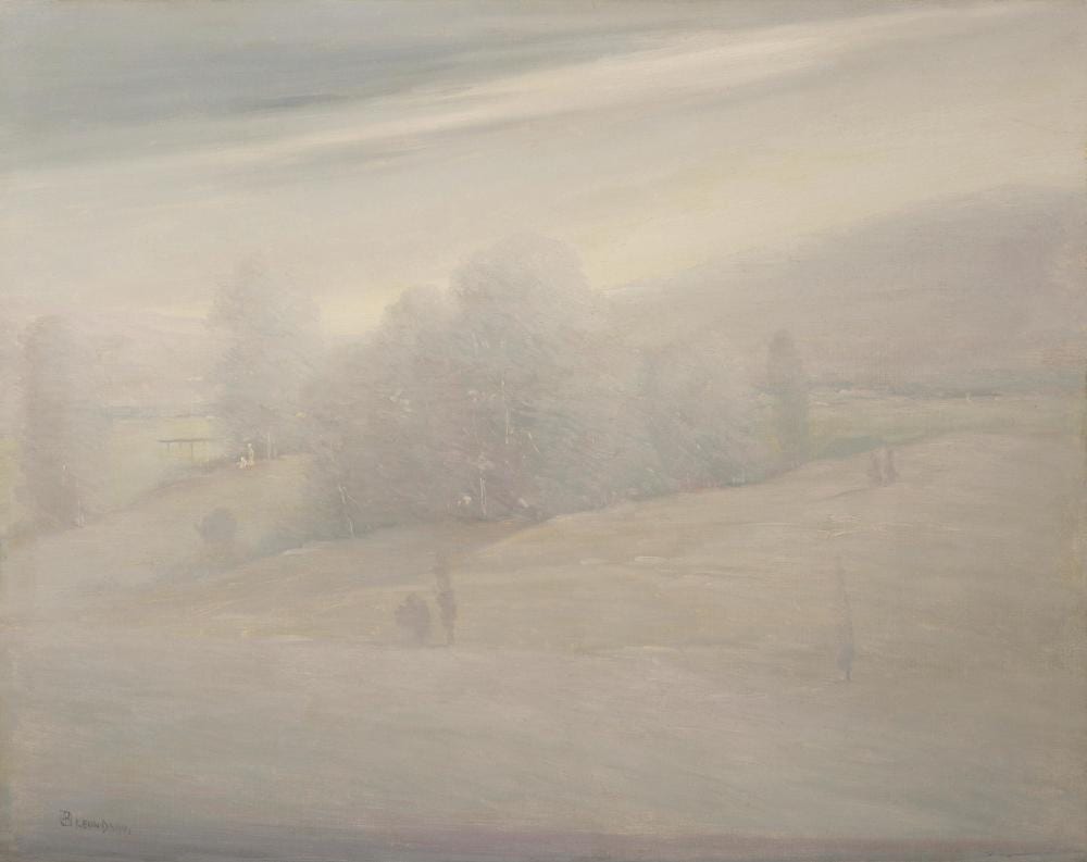 Leon Dabo comparable auction result: leon dabo 1865 1960 woodstock after rain 24 1 4 x 30 1 4 in 61 6 x 76 8 cm painted in 1911