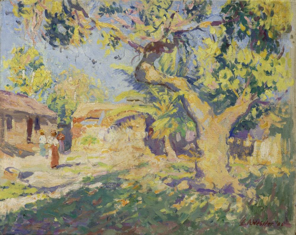 e ambrose webster 1869 1935 late afternoon montego bay jamaica 14 3 8 x 18 7 8 in 36 5 x 47 9 cm painted in 1906 · Bonhams · 2025-04-30 E. Ambrose Webster comparable auction result: e ambrose webster 1869 1935 late afternoon montego bay jamaica 14 3 8 x 18 7 8 in 36 5 x 47 9 cm painted in 1906