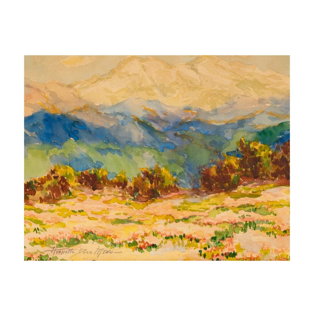 Henrietta Dunn Mears comparable auction result: henrietta dunn mears american 1877 1970 california desert landscape