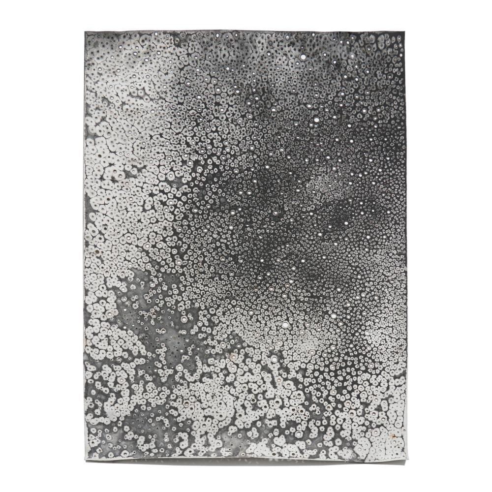 Lindy Lee comparable auction result: lindy lee born 1954 radiance of the veil 2023 chinese ink fire and rain on paper 200 x 140 cm