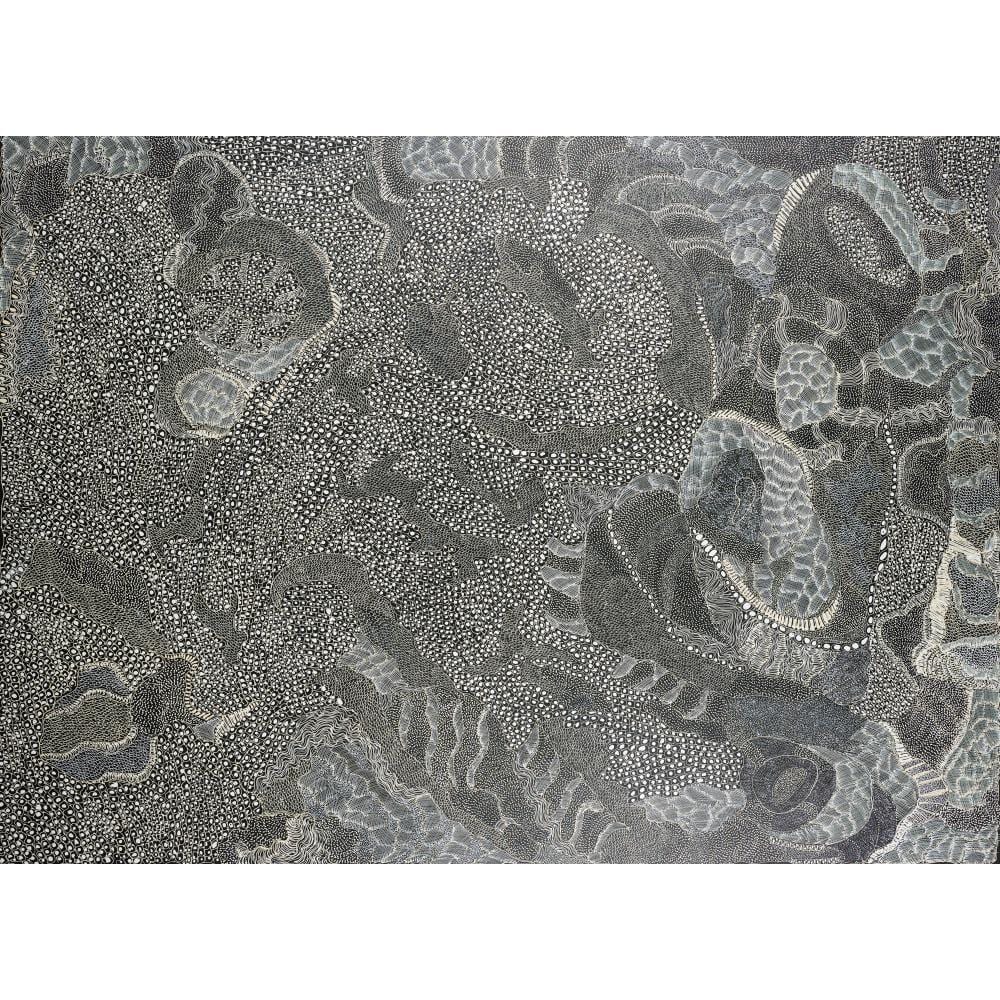 Jorna Newberry comparable auction result: jorna newberry 1959 2025 language group pitjantjatjara ngintaka perentie 2022 acrylic on linen 180 x 244cm