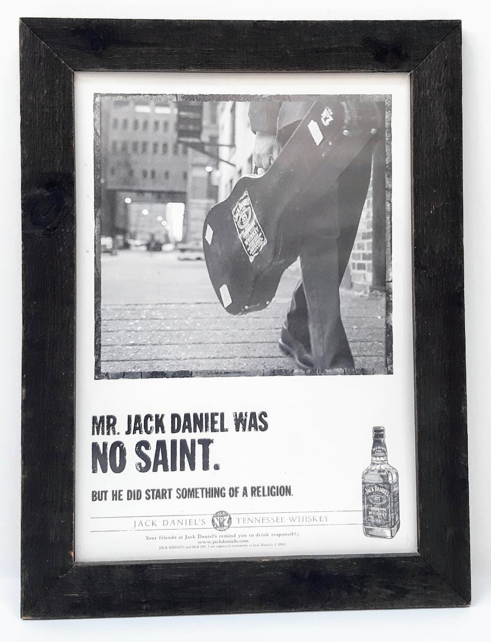 a 2002 jack daniels framed advertising poster · Cadmore Auctions · 2025-04-19 Jack Daniels comparable auction result: a 2002 jack daniels framed advertising poster