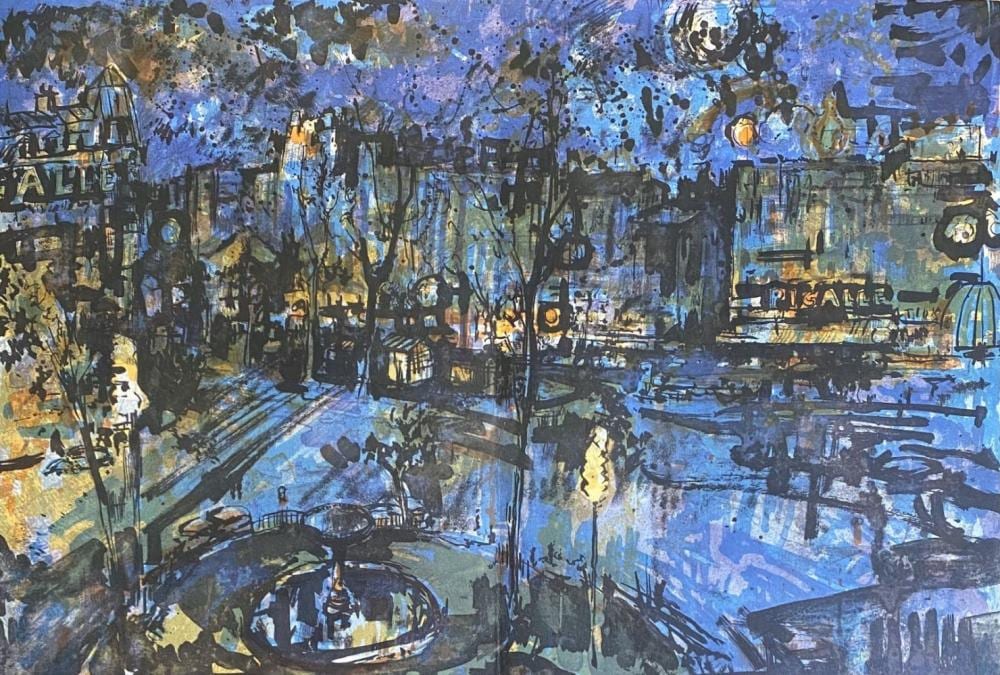 Jean Commère comparable auction result: jean comm re place pigalle la nuit paris 1964