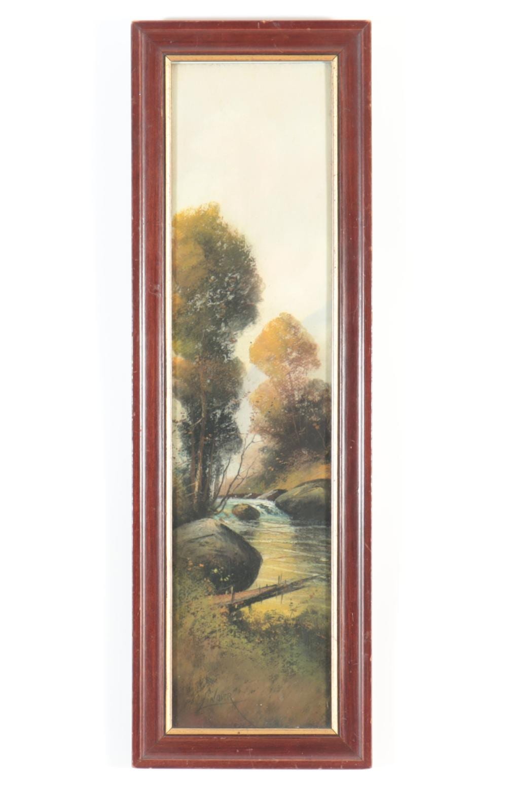 Harry Linder comparable auction result: harry linder river landscape scene