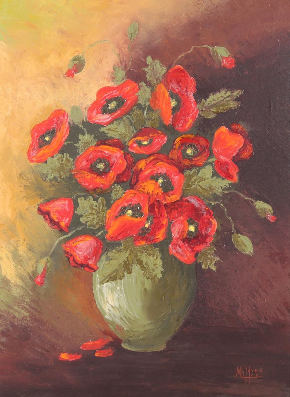 mildred miller anemones o c · Litchfield Auctions · 2025-04-30 Mildred Miller comparable auction result: mildred miller anemones o c